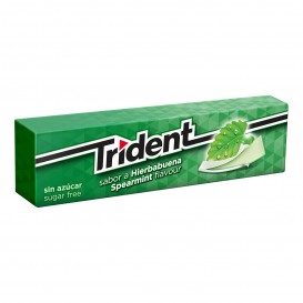 CHICLE TRIDENT LÁMINA HIERBABUENA