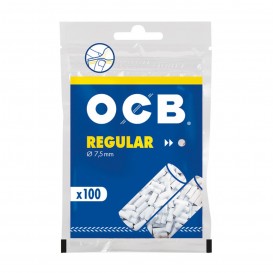 FILTROS OCB REGULAR 7,5mm, BOLSA DE 100 FILTROS