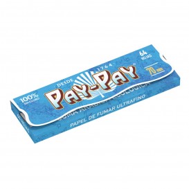 PAY-PAY BLUE 70MM, LIBRITO DE 64 HOJAS