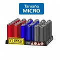 ENCENDEDOR CLIPPER MICRO CON FUNDA MIX METAL COLORS