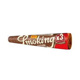 SMOKING BROWN KING SIZE CONES, LIBRITO DE 3 CONOS