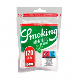 FILTROS SMOKING SLIM MENTHOL 6mm, BOLSA DE 120 FILTROS