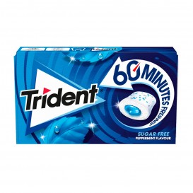 CHICLE TRIDENT 60 MINUTOS MENTA