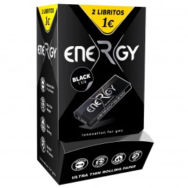 ENERGY BLACK 1,1/4 DISPLAY 2X1€, LIBRITO DE 50 HOJAS