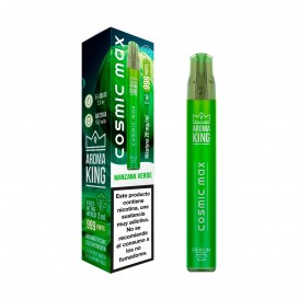 POD DESECHABLE AROMA KING COSMIC MAX MANZANA VERDE 20MG. NICOTINA 999 PUFFS