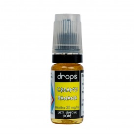 SALES DE NICOTINA DROPS CREAMY BANANA 10ML. 20MG. NICOTINA