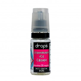 SALES DE NICOTINA DROPS STRAWBERRY ICE CREAM 10ML. 20MG. NICOTINA