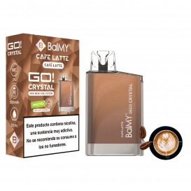 POD DESECHABLE BALMY GO! CRYSTAL CAFFÉ LATTE 20MG. NICOTINA