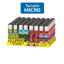 ENCENDEDOR CLIPPER MICRO DECORADO HIPPIE PATTERNS