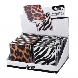 PITILLERA METÁLICA CHAMP ANIMAL PRINT 20 CIGARRILLOS