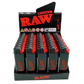 ENCENDEDOR RAW PIEDRA NEGRO CON LOGO