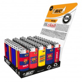 ENCENDEDOR BIC J25 MINI DECORADO FCB SERIE A